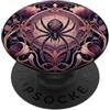 Midnight Web Collection Ragnatela gotica floreale Art Nouveau Dark Nature Art PopSockets PopGrip Adesivo