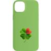 happyou4designs Custodia per iPhone 14 Plus Quadrifoglio con cuore