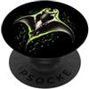 Electric Ocean Ray Co Fauna marina oceanica verde elettrica Manta Ray PopSockets PopGrip Adesivo