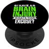 Brain Injury Awareness Mental Health Shi Consapevolezza delle lesioni cerebrali Supporto per la salute mentale PopSockets PopGrip Adesivo