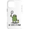Funny Frog Meme Tennis Humor Gifts Men W Custodia per iPhone 16 Pro Max Serviamo al Dawn Frog Funny Frog Meme Tennis Player