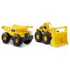 CatToysOfficial Set Camion Volquete e Pala Caricatrice | Flotta di Costruzione con 2 Veicoli | Regali e Giocattoli CAT per Bambini dai 3 Anni in Su