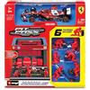 Burago Bburago - Ferrari SF-25 Leclerc, Playset Pit Stop Scala 1:43