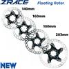 ZRACE Disco Freno Bici ZRACE con Forte Dissipazione del Calore, Rotore Flottante 140mm 160mm 180mm 203mm per MTB / Freni a Disco Strada