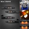 MACTIONS Luci LED Indicatori di Direzione Anteriori e Posteriori Nere per Moto BMW R1200GS F800GS S1000RR F800R K1300S G450X F800ST