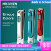 MR.GREEN Tagliaunghie in acciaio inossidabile con lama curva, forbici per unghie, strumenti per manicure, tagliaunghie con lima per unghie