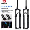 BOLANY 27.5/29 pollici Boost Forcella Per Bicicletta Asse Passante 100/110mm 34mm Tubo Conico Regolazione di Rimbalzo 120/140mm Forcella Di Sospensione Da Viaggio