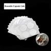 i Cafilas Adesivo in pellicola per capsule di caffè Nespresso ricaricabili, coperchio autoadesivo in lamina di alluminio per capsule in acciaio inossidabile da 37 mm