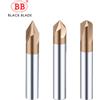 BB Fresa per smussatura BB in carburo, svasatore angolare, fresa per sbavatura bordi, fresa a V, 60 90 120 gradi, 2 3 taglienti