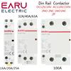 EARU 2P 16-100A AC 110V 220V 50/60Hz Su Guida Din Per Uso Domestico AC Contattore Modulare Interruttore Controller 2NO 2NC 1NO 1NC FAI DA TE Smart Home Hotel