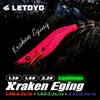 LETOYO 2.2# 1.8# 1.5# affondante MINI esca per calamari Luminous squid Jig Fishing Lure Esca artificiale EGING Per Esca per polpo palmato Pesca per seppie EGI Esca per pesca in mare