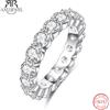 ANU JEWEL AnuJewel 4mm 5cttw D Color Moissanite Wedding Band Ring 925 Sterling Silver Eternity Band Anelli per le donne Gioielli all'ingrosso