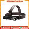 Sofirn HS40 Lampada frontale ricaricabile USB C 18650 Torcia LED SST40 super luminosa Torcia da 2000 lm con indicatore di alimentazione in 2 modalità