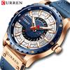 CURREN Moda Uomo Orologi Impermeabile Top Brand di Lusso del Calendario Maschile Orologio Da uomo In Pelle Sport Militare Orologio Da Polso Dropship