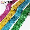 Meetee 2/5/10 Metri 45mm Paillettes Fascia Elastica Lace Trim Nastro Elasticizzato FAI DA TE Abito Da Ballo Vestiti Decorazione Applique Accessori Per Cucire