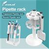 JOANLAB Supporto per pipette trapezoidale per rack per pipette da laboratorio e supporto per pipette rotondo per il posizionamento di micropipette da laboratorio