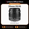 7artisans 35 mm F0,95 Obiettivo da ritratto a grande apertura per Sony E ZVE10 FX30 Fuji FX X-T1 X-A1/X-A2 Canon RF R3 R50 Nikon Z Z50/Z fc Z9 Micro 4/3 Olympus E-PL1 E-M1 Panasonic GH1/GH2