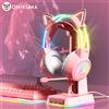ONIKUMA X15 Pro Cuffie cablate con fascio di testa RGB Microfono flessibile Controllo pulsanti Cuffie da gioco Gamer per PC di elaborazione
