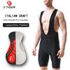X-TIGER Pantaloncini da Ciclismo con Bretelle, Pantaloncini da Bici per Triathlon, Imbottitura in Gel 5D, Pantaloncini da Ciclismo Professionali Traspiranti per Uomo, Pantaloncini da Mountain Bike