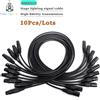 aicpose 10 pz/lotto 1-10 Metri di Lunghezza 3 Spille DMX Linea di Segnale di Collegamento 1M 10m Cavo DMX In Metallo 3.5ft XLR Per Luce Della Fase Audio testa mobile
