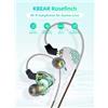 KBEAR Rosefinch HiFi Cuffie intrauricolari OFC Cavo audio staccabile Auricolare cablato Monitor Cuffie musicali dinamiche Auricolari Lark IEM