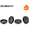 SVBONY SV139 Filtro a densità neutra da 1,25" ND4 /ND8/ ND16/ ND1000 per oculare del telescopio Riduce le superfici lunari Luminosità generale