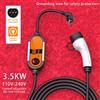 feyree Caricatore EV Portatile Feyree Tipo 2 IEC62196-2 16A, Cavo di Ricarica EVSE Tipo 1 SAE J1772, Controller con Spina EU per Auto Elettriche