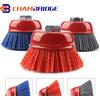 SI FANG 1/3PC 3 pollici 75mm M14,5/8-11 abrasivo filo spazzola tazza di Nylon abrasivo spazzola ruota,80-240Grit palo polimerico-abrasivo per smerigliatrice angolare Dremel lucidatura utensile rotante