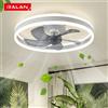 IRALAN Ventilatore da Soffitto con Luce Telecomando Dimmerabile 6 Velocità Moderna Lampada da Soffitto a LED a Basso Profilo per Soggiorno Camera da Letto