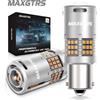 MAXGTRS 2X Lampada LED P21W PY21W Super Luminosa Canbus Senza Errori 26W BA15S 1156 3000Lm BAU15S Senza Hyper Flash Ambra Indicatore di Direzione Chip 2016 con Lente