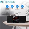 Retekess Digital Portable TR602 Radio AM FM altoparlante Bluetooth Stereo lettore MP3 TF SD Card USB Drive vivavoce chiamata LED