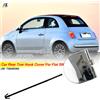 AUTOXBERT Car Rear Tow Bumper Eye Hook Cover Cap Traction Full Chrome 735455393 per Fiat 500 2007-2015 rimorchio rimorchio Auto Cap