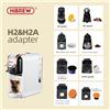 HiBREW H2A & H2B macchina da caffè Capsule Adapter System Parts per Nespresso o Dolce Gusto o caffè macinato o ESE Pod o Caffitaly