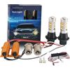 ASLENT 2X T20 7440 W21W WY21W 1156 P21W PY21W BAU15S 50W 2835 42SMD LED DRL luci di marcia diurna e indicatori di direzione anteriori tutto In uno 12v