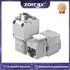 ZoeRax RJ45 CAT7 Jack Keystone Schermato STP Senza Utensili, Adattatore Modulo Accoppiatore in Lega di Zinco Compatibile con Patch Panel e Placca a Muro