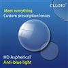 CLLOIO Lenti da vista professionali personalizzate anti luce blu con blocco CR-39 Resina asferica 1.56 1.61 1.67 1.74 Lenti ottiche