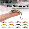 LETOYO Mini Trota Richiamo 1.2g Galleggiante Minnow Trota Richiamo di Pesca Micro Esche Dure Esche Artificiali Wobblers Per Trota Spigola Persico