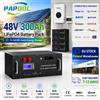 PAPOOL Batteria al litio LiFePO4 48V 300Ah 15Kwh 51.2V 100Ah 200Ah 120Ah 150Ah 6000 cicli 48V Accumulo di energia solare Akku STOCK UE