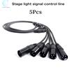 aicpose 5 Pz/lotto Cavo DMX Luce Della Fase Console Connectatore 1M/2M/3M/4M/5M/10M/15M/20M Linea di Segnale 3-PIN Connessione Del Segnale Luce Della Fase