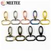 Meetee 30 pz 16/20/25/32/38mm fibbie in metallo borsa collare per cani fettuccia fermagli girevoli moschettone clip moschettone accessori fai da te