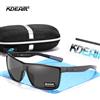 KDEAM occhiali da sole antigraffio da uomo polarizzati 100% protezione UV occhiali da sole cerniere a molla integrali e aste curve KD029