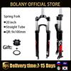 BOLANY Forcella a sospensione per bici pieghevole Bolany 20 pollici freno a disco BMX forcelle a molla per bambini sgancio rapido 9 * 100mm accessori per biciclette