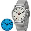 BERNY Orologio da uomo automatico Top Brand Luminoso in acciaio inossidabile 316L Orologio da polso con zaffiro a carica automatica Orologio meccanico da uomo con cintura a rete
