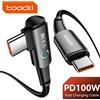 Toocki 100W cavo da USB C a USB C 90 gradi per iPad MacBook Pro Xiaomi Samsung Huawei cavo data di ricarica rapida di tipo C
