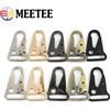 Meetee 2/4/10 pezzi 20/25/32/38mm cinturino in metallo fibbie borsa grilletto moschettone tessitura catena chiusura collare per cani fibbia accessori hardware fai da te