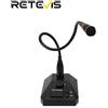 Retevis Aliunce SM01 Microfono da tavolo per Walkie Talkie RT622 RT3S HD1 RA685 RT95 Radio bidirezionale Microfono portatile 2pin / GP328plus