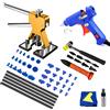 JOIGVFN Strumento di riparazione per la rimozione di ammaccature per auto Kit estrattore per carrozzeria di ammaccature per auto Strumento per garage 18+ Ventosa Sollevamento Ponte Martello Carrozzeria Prendi