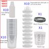 NTOOLS 10 pz Vendita All'ingrosso Pistola a spruzzo Serbatoio di vernice Pistola a spruzzo Tazza di miscelazione 165/400/600 ml Misurino usa e getta Tipo H/O Tazza rapida