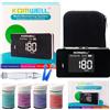 komwell 4 in1 misuratore di colesterolo multifunzione kit di strisce reattive per glucosio nel sangue di acido urico ed emoglobina per dispositivo di gotta del diabete con lancette