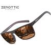 ZENOTTIC Occhiali da sole polarizzati alla moda per donna Uomo Occhiali da sole quadrati con protezione UV400 con montatura TR90 leggera